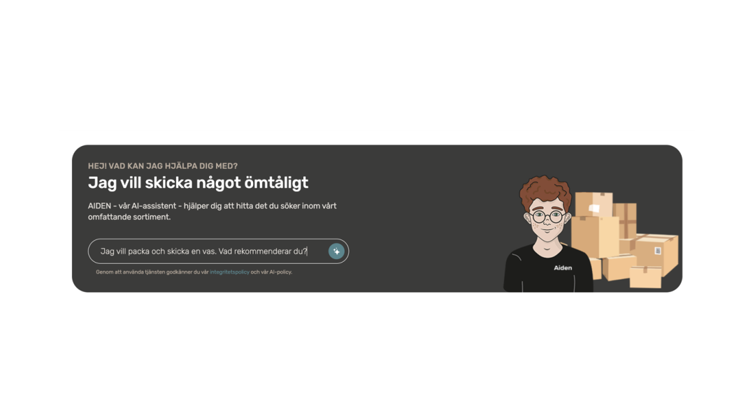 Boxon är en av de första aktörerna inom förpackningsindustrin att lansera en AI-bot Foto: Boxon