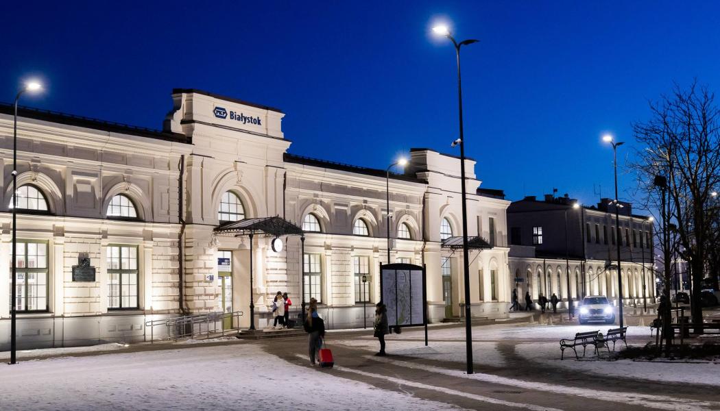 Białystoks restaurerade järnvägsstation i Polen är en viktig del av Rail Baltica-sträckan. Foto: Rail Baltica.