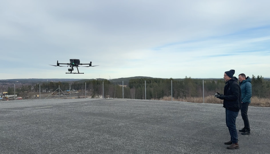 Region Västerbotten testar drönare och 5G vid olyckor