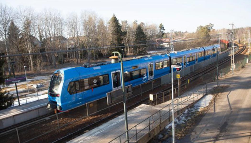X15p är Roslagsbanans nya energisnåla tåg. Foto: SL