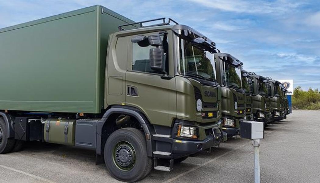 475 tunga fordon ska levereras till Försvarsmakten. Foto: Scania