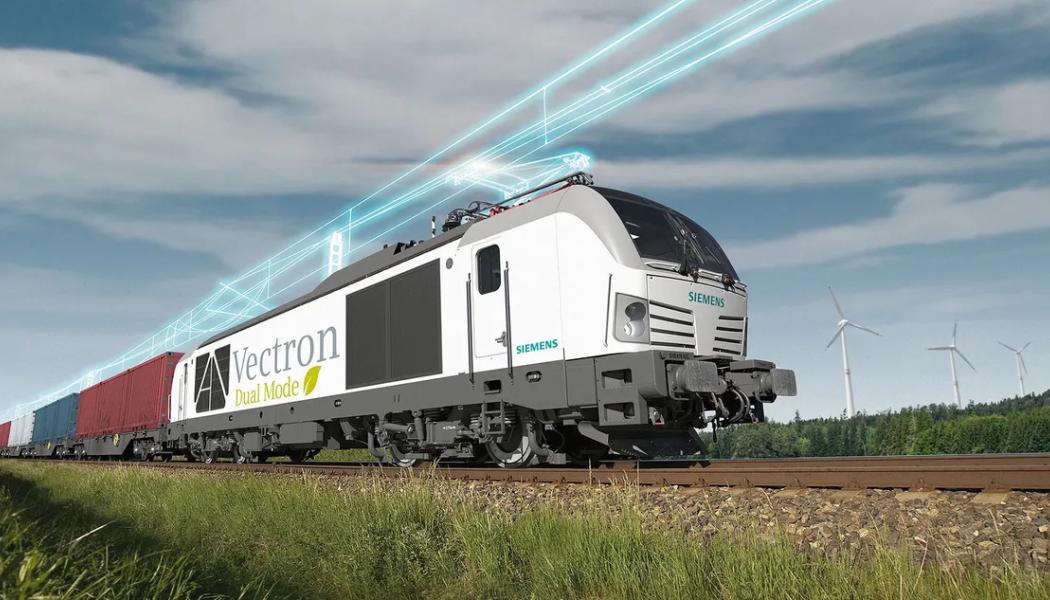 Ett Vectron Dual Mode-lok från Siemens Mobility. De nya loken ska trafikera både elektrifierade och icke-elektrifierade banor i Tyskland och Österrike. Foto: Siemens Mobility