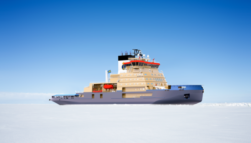 Sjöfartsverket har sex egna isbrytare: Ale, Atle, Frej, Ymer, Oden och Idun. Även Sjöfartsverkets arbetsfartyg Baltica och Scandica har isbrytarförmåga och ingår i isbrytningsverksamheten som hjälpisbrytare. Foto: Sjöfartsverket