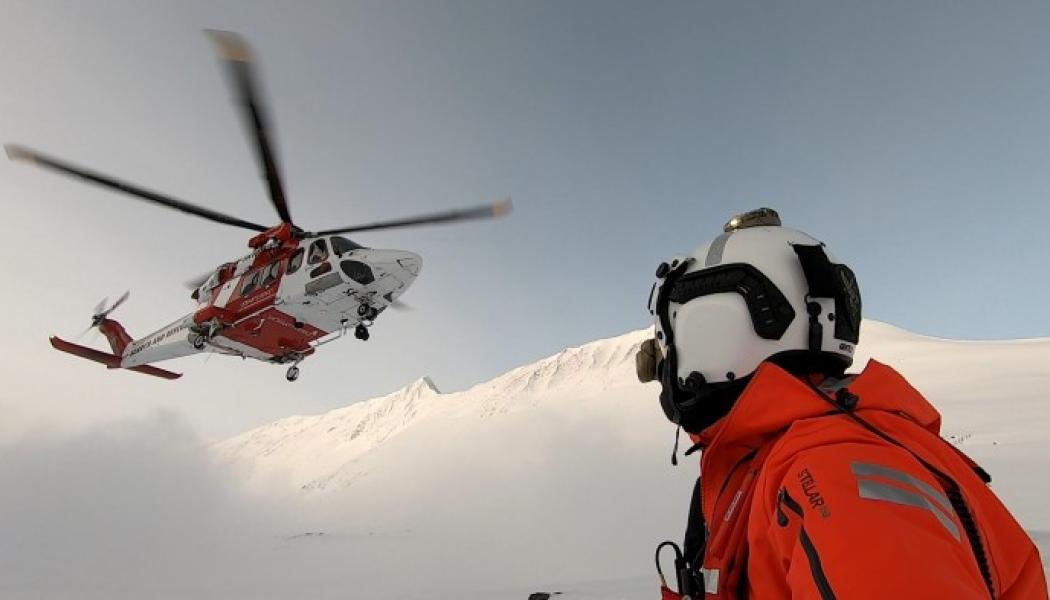 Sjöfartsverket övar räddning i fjällmiljö. Arkivbild. Fotograf/Källa: Sjöfartsverket