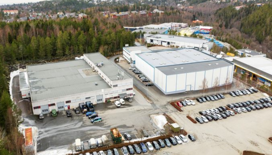 Stendörren Fastigheter har förvärvat lagerfastigheten Björnerudveien 24 utanför Oslo. Foto: Stendörren
