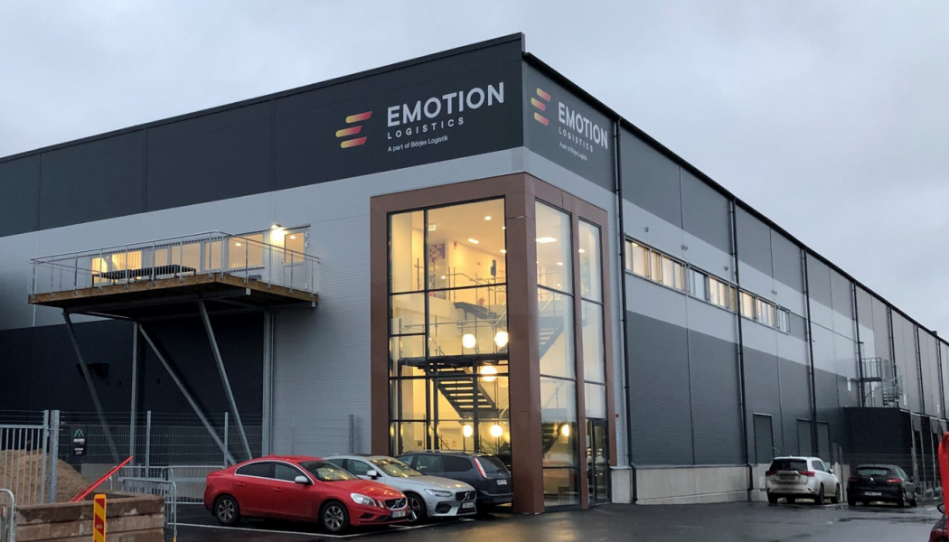 Emotion Logistics hyr hela ytan i fastigheten Stigamo i Jönköping. Foto: SLP