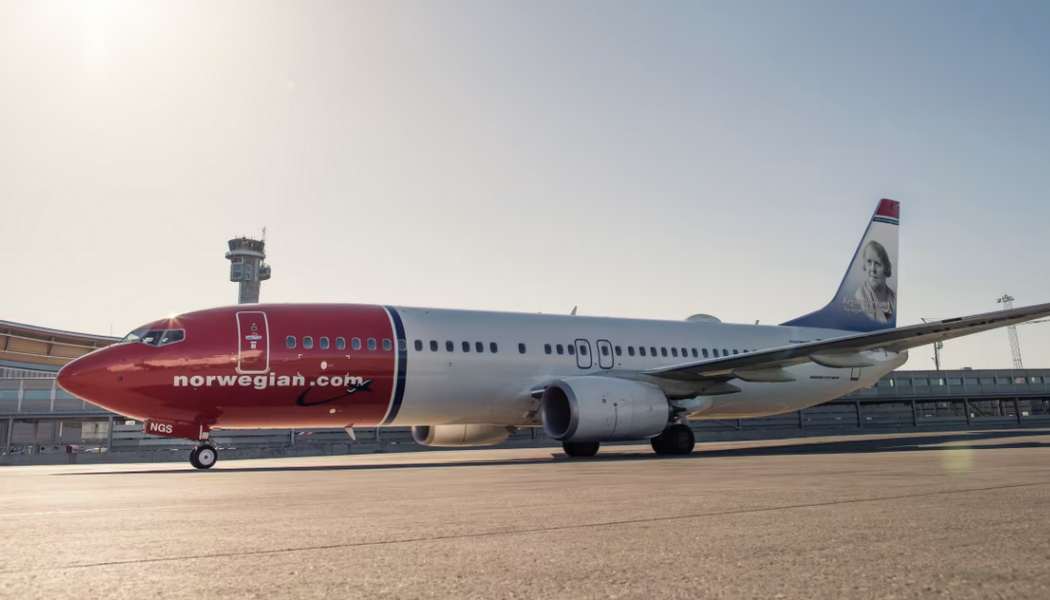 Norwegian hade 940 000 passagerare i mars. Foto: Norwegian