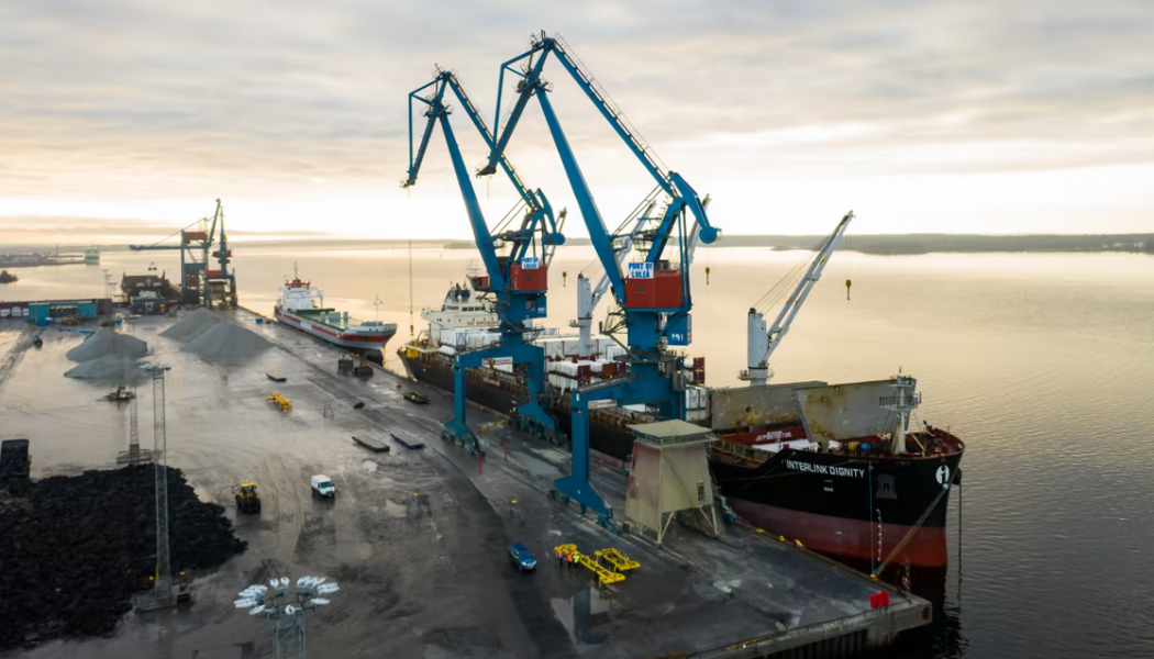Luleå hamn är centrum för vätgassatsningen Botnialänken H2. Foto: Luleå hamn