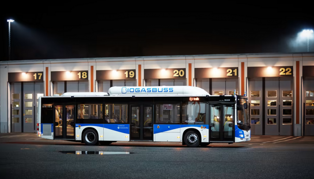 Svealandstrafikens bussdepå i Bettorp. Foto: Svealandstrafiken