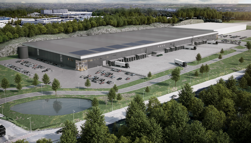 Sörred Logistikpark har ett attraktivt logistikläge i Torslandaområdet. Foto: Platzer 