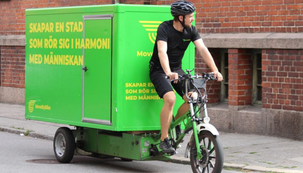 Textilia HoReCa som öppnar ett nytt segment för MoveByBike. Foto: MoveByBike