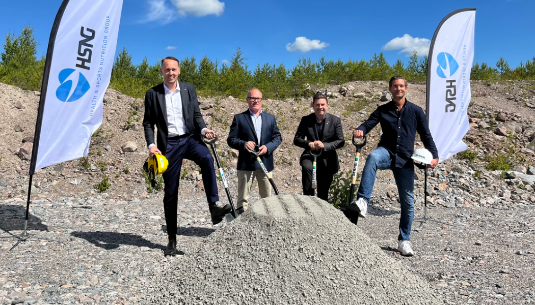 Johan Görgård, vd HSNG, David Hofmann, vd Eskilstuna Logistik, Jimmy Jansson (S), KSO Eskilstuna och Hans Bengtsson, vd Inhubs. Foto: HSNG