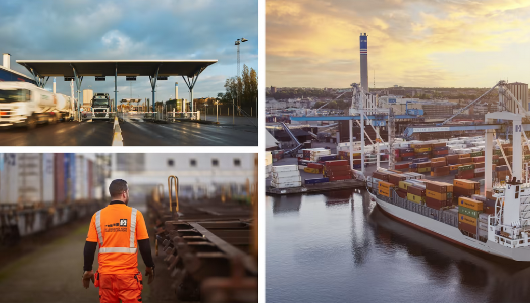 Helsingborgs Hamn är verksam på många områden inom logistikkedjan - sjö, järnväg och väg. Foto: Helsingborgs Hamn