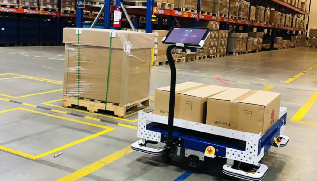 FlexQube är vagnsbaserad materialhantering med ett modulkoncept. Foto: FlexQube