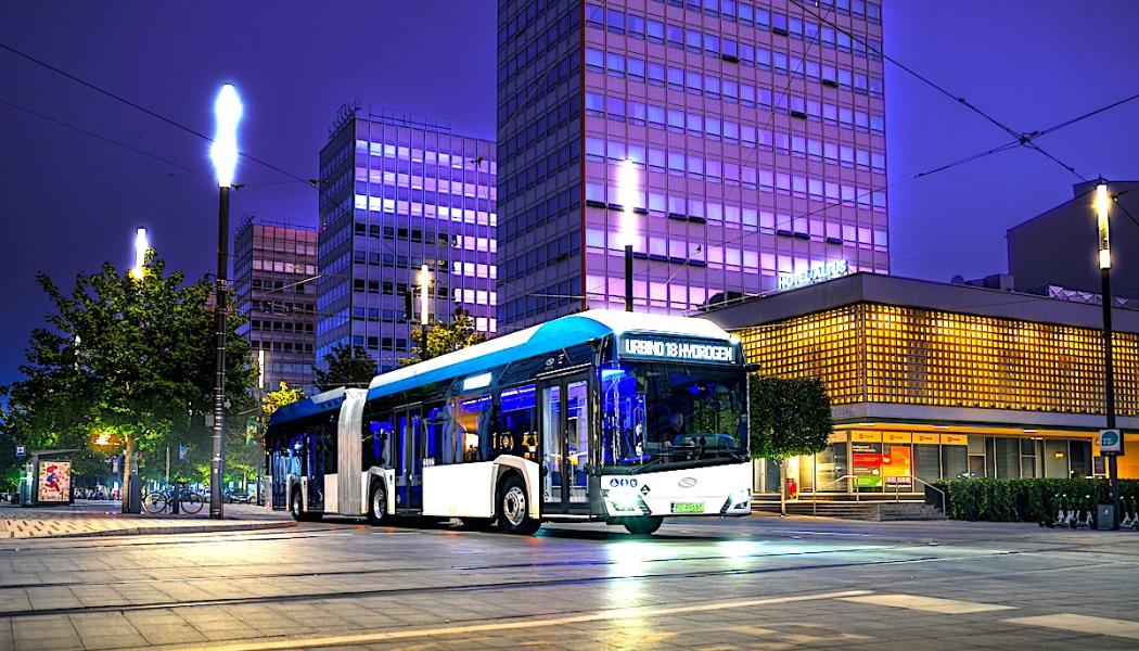 Vätgasdriven Solaris Urbino i polska staden Poznan. Foto: Ballard Power Systems