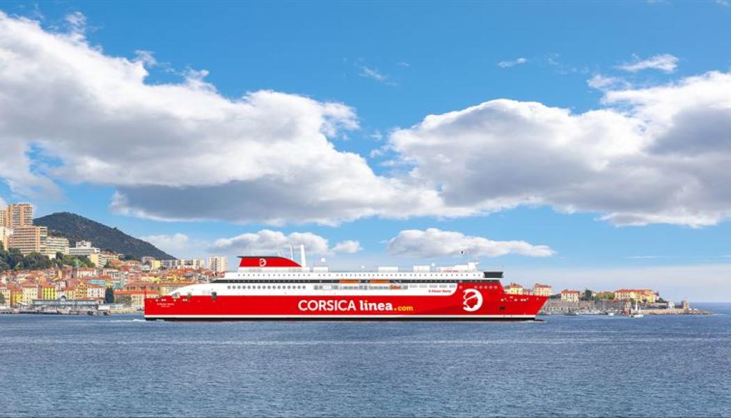 Corsica Linea E-Flexer i Ajaccio, på den västra kusten av ön Korsika. Foto: Stena RoRo