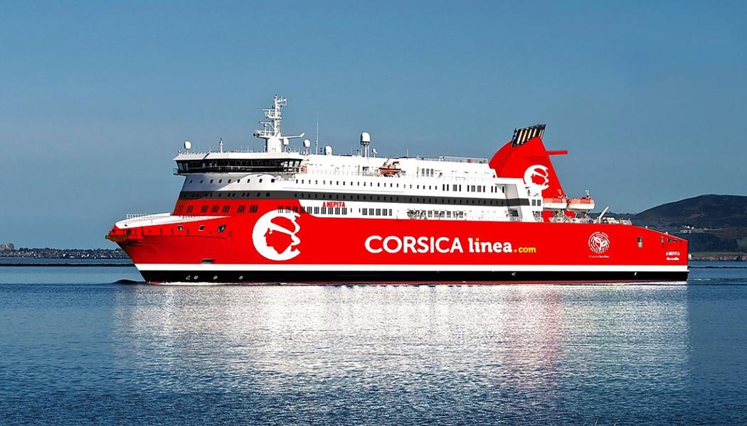 A Nepita under nuvarande charter till Corsica Linea Foto: Stena RoRo