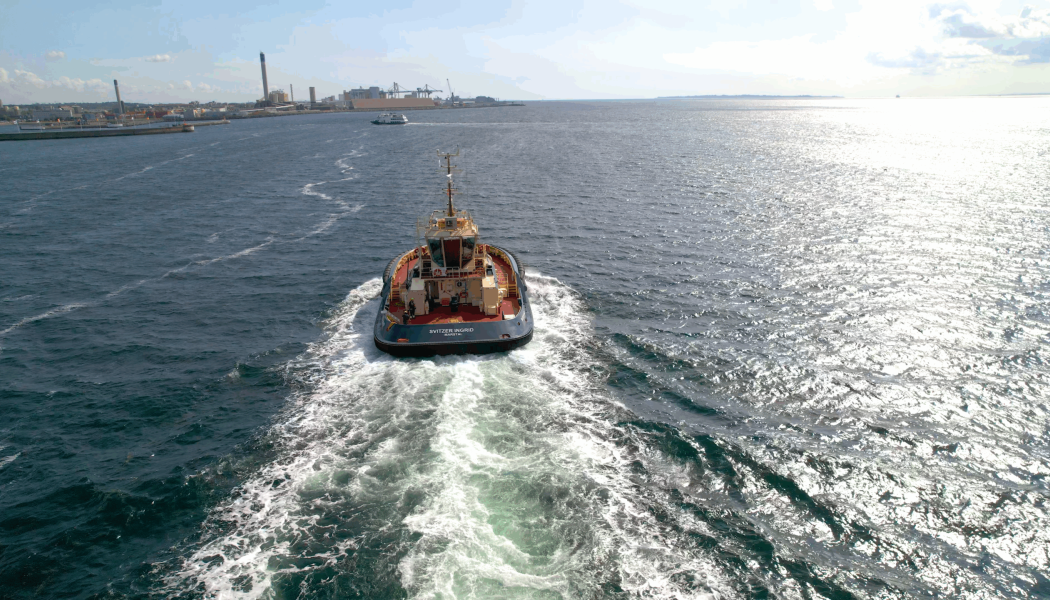 Svitzer Ingrid på väg mot Helsingborgs Hamn. Foto: helsingborgs Hamn