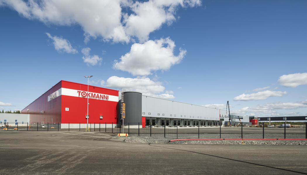 Tokmannis logistikfastighet stod klar i november 2023. Foto: Tokmannis