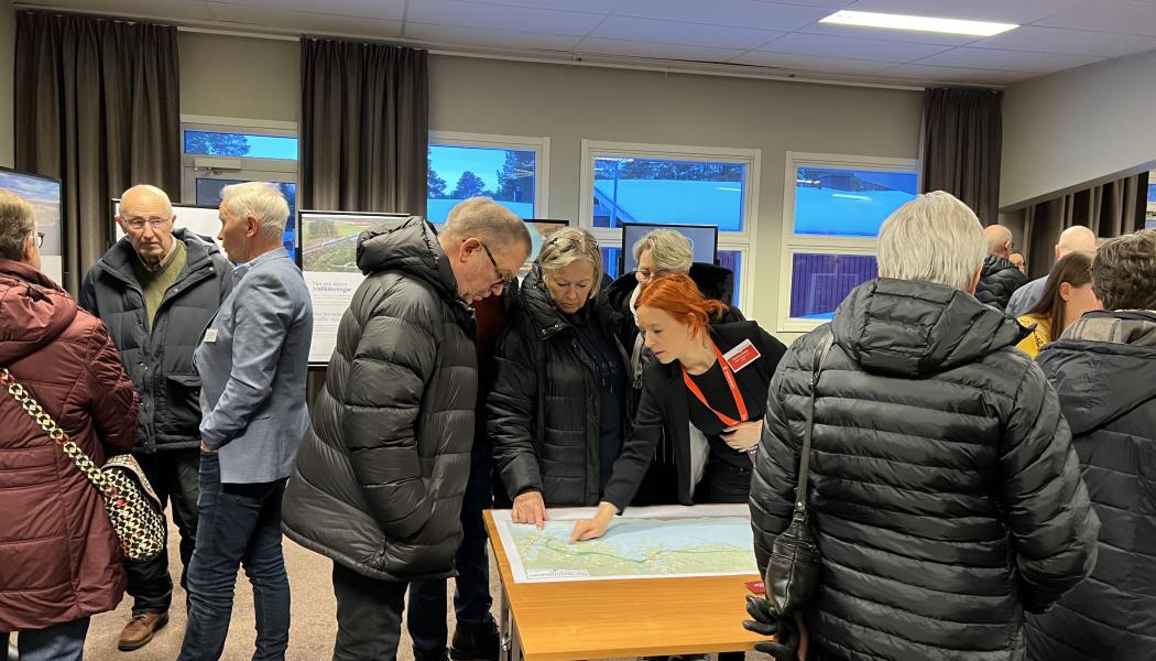 Piteborna visade stort intresse vid Trafikverkets informationsmöte om Norrbotniabanan. Foto: Ann-Sofie Boman