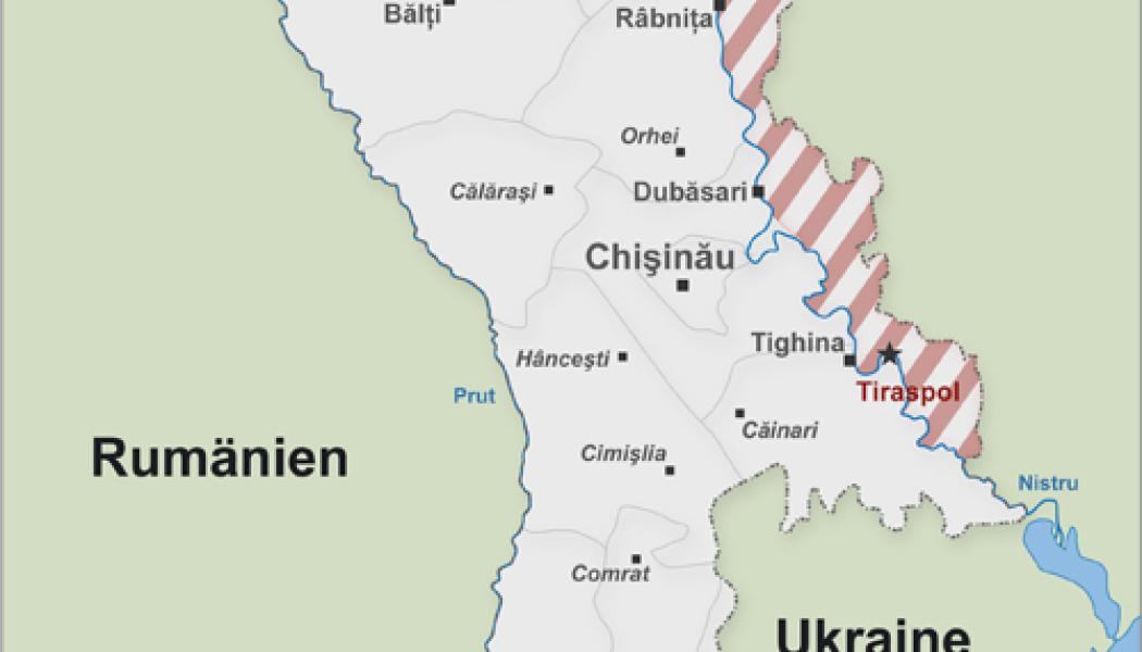 Transnistrien (sträckad) och Republiken Moldavien. Wikipedia-Karta. Detaljer om tillstånd
CC-BY-SA 2.0.