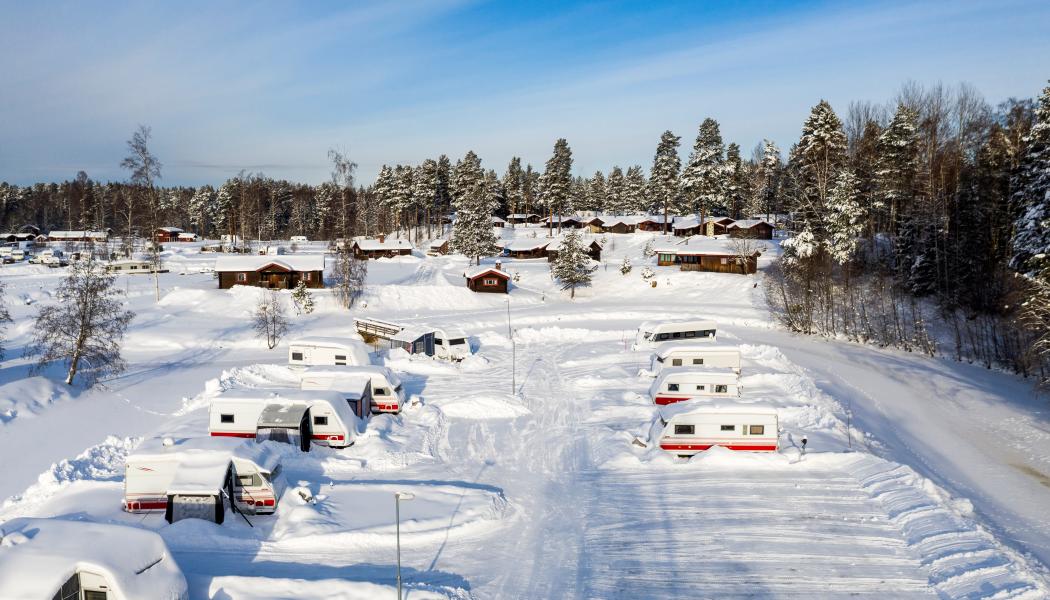Vintercamping. Foto: Husvagns- och Husbilsbranschens Riksförbund