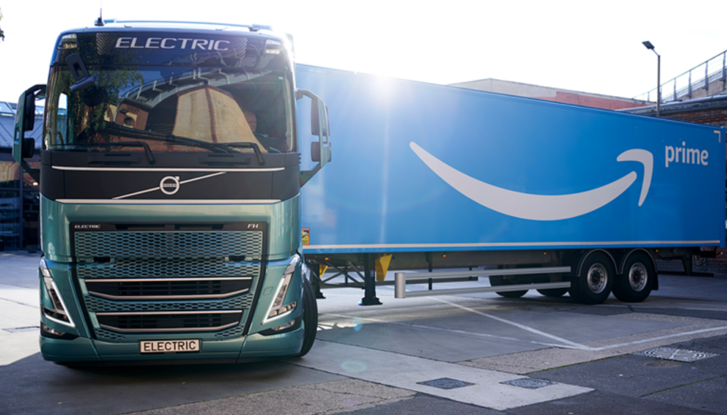 Amazon ersätter motsvarande diesellastbilar med Volvos ellastbilar. Foto: Volvo