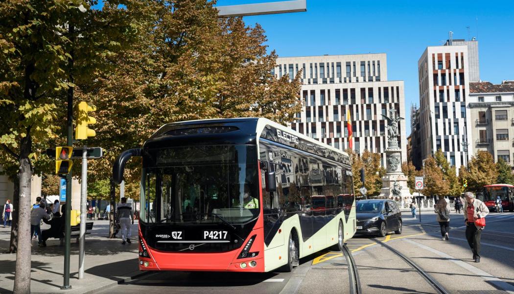Volvos bussar i Zaragosa i Spanien. Foto: Castrosua