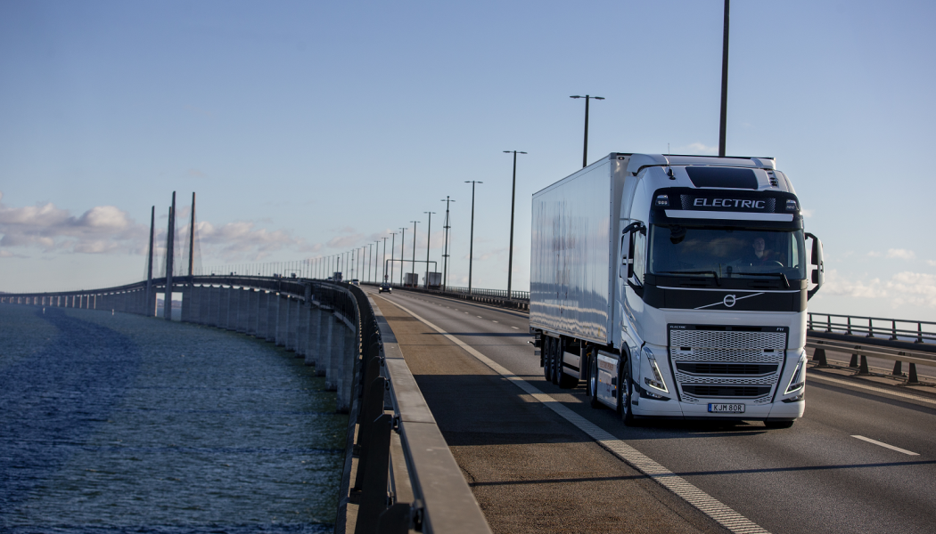 Lastbilen som används är en Volvo FH Electric med sex batterier på sammanlagt 540 kWh Foto: Carlsberg