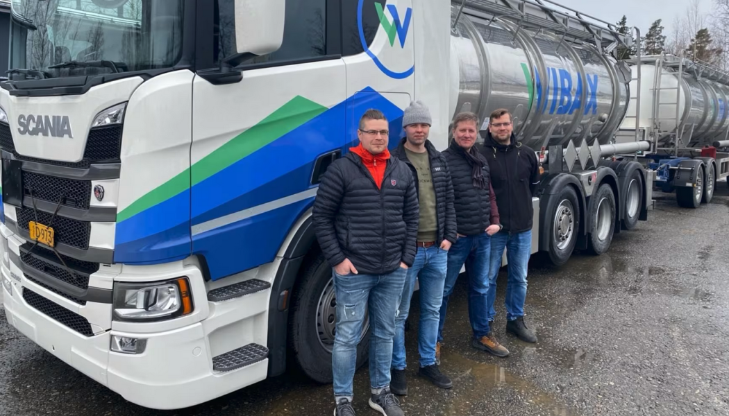 Wibax har haft tankbilar i Finland sedan 2022 när bolaget JJ Kuljetus Oy förvärvadeski. Nu tas nästa steg i tillväxten i Finland genom att etablera tankbilar även i Hamina. Foto: Wibax