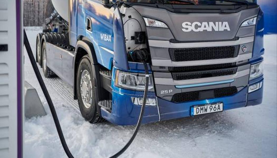 Scania ligger långt framme när det gäller elektrifierade tunga lastbilar. Foto: Scania
