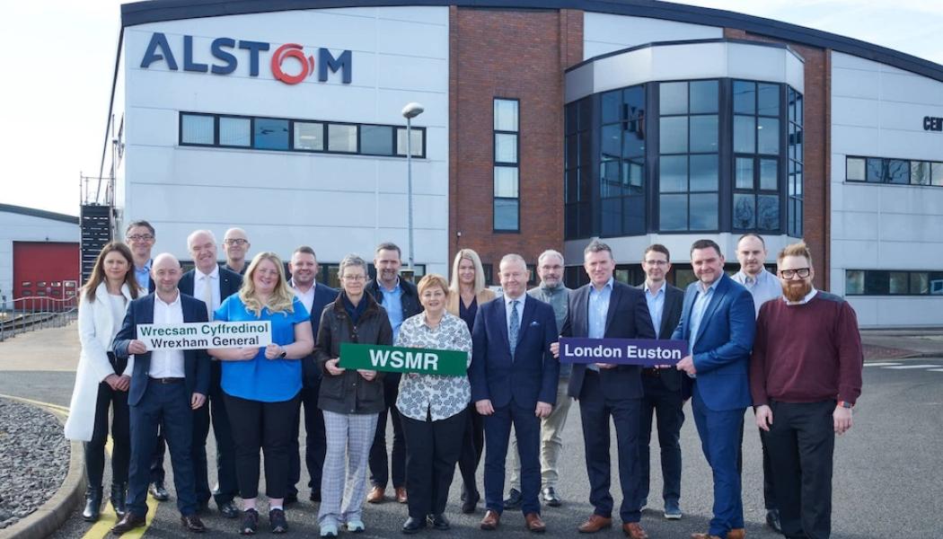 WSMR-teamet hos Alstom. Foto: WSMR