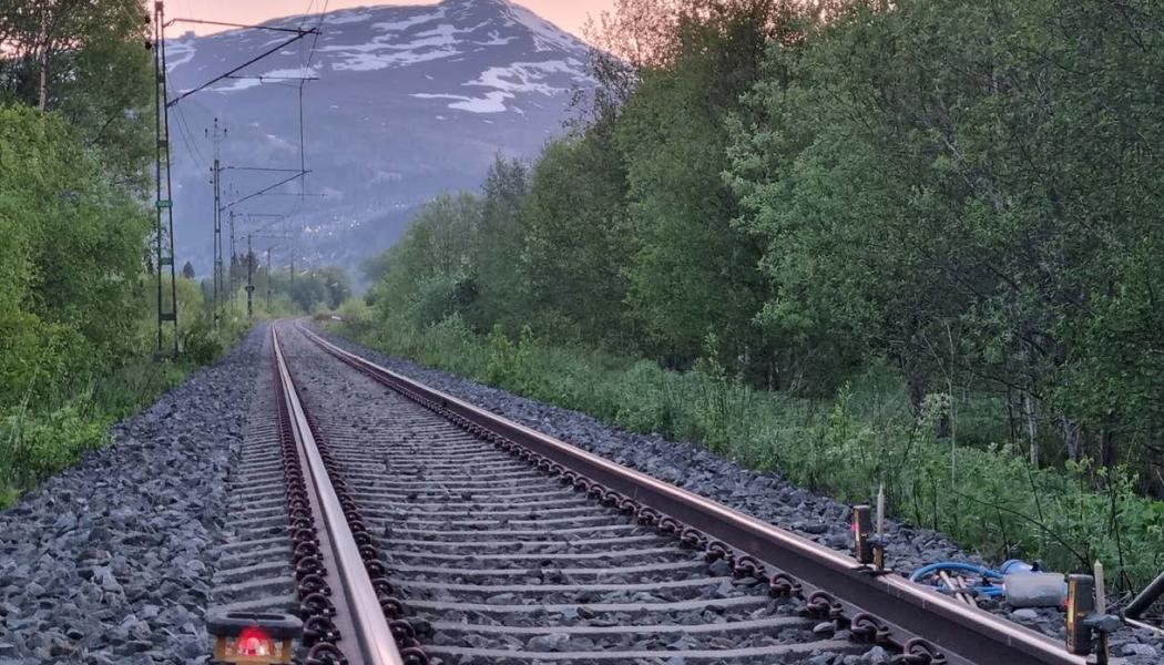 Mittbanans vackra omgivning - plats för reparations-projektet utfört av Geobear strax öster om Åre.