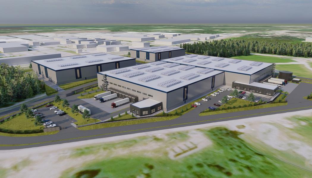 Verdion och Tritax EuroBox investerar 402 miljoner kronor ilogistikanläggning i Rosersberg norr om Stockholmi. Foto: Verdion