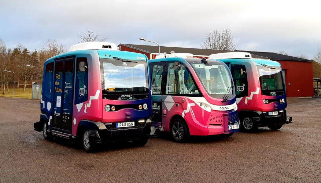 Linköping får sitt tredje autonoma fordon. Foto: Transdev