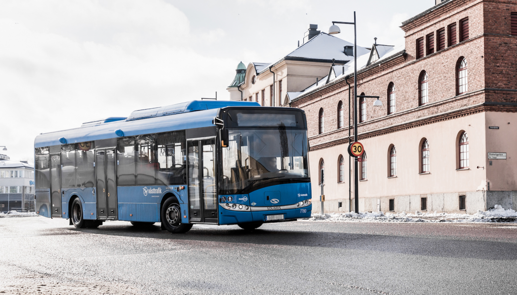 All stadstrafik i Skövde ska vara eldriven fram till 2030. Foto: Västtrafik