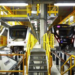 Tillverkning av metrotåg. Foto: Sweco