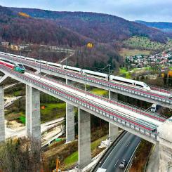 Filstalbron i tyska delstaten Baden-Württenberg. Foto Deutsche Bahn AG / Andreas Labes.