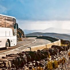 Buss vid Franska Atlantkusten. Foto: SNCF