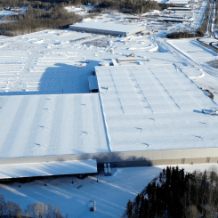 Byggstart planeras ske under Q1 2025 och hela anläggningen beräknas vara i drift i årsskiftet 2027/2028. Foto: Ahlsell