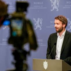 Beate Oma Dahle/NTB/TT: Norska näringsministern Jan Christian Vestre.