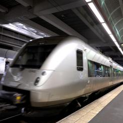 Janerik Henriksson/TT: Ett SJ-tåg på Centralstationen i Stockholm. Arkivbild.