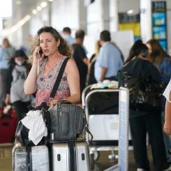 Marta Lavandier/AP/TT: Tusentals flyg ställdes in i USA tidigare i januari. Arkivbild.