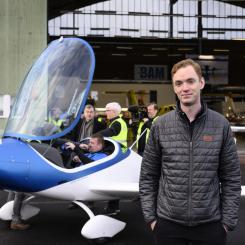 Anders Wiklund/TT: Anders Forslund, grundare och vd för bolaget Heart Aerospace. Arkivbild.