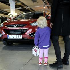 Janerik Henriksson / TT: Nya försäljningssiffror har nu presenterats gällande bilförsäljningen i Sverige. Arkivbild.
