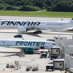 Chris Urso/AP/TT: Den finländska strejken 1–2 februari flera hundra av Finnairs flygningar som ställs in. Arkivbild.