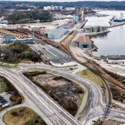 Vid Uddevalla Hamnterminal kommer Gymkompaniet bedriva e-handelslager för onlineförsäljning. Foto: Nordic PM