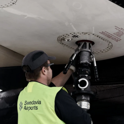Fossilfritt på Swedavias flygplatser. Foto: Swedavia