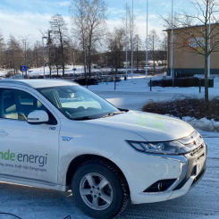 Antalet laddbara fordon och laddningen i Lindesbergs kommun publika nätverk ökar stadigt för varje år. Foto: Linde energi
