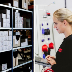 Logistikanläggningen i Polen skapar utökad kapacitet inom affärsområdet Garo E-mobility. Foto: Garo